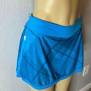 Nike Skort Skirt Women's Medium Shorts Light Blue Gym Sports Athletic Tennis